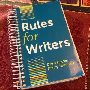 Rules for Writers by Diana Hacker and Nancy Sommers (2011, Spiral) Textbook